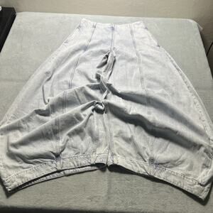 Y2k 2000s Super Beyond Baggy Jeans Womens 6 34x30 Barrel Hamilton 17" Wide Leg